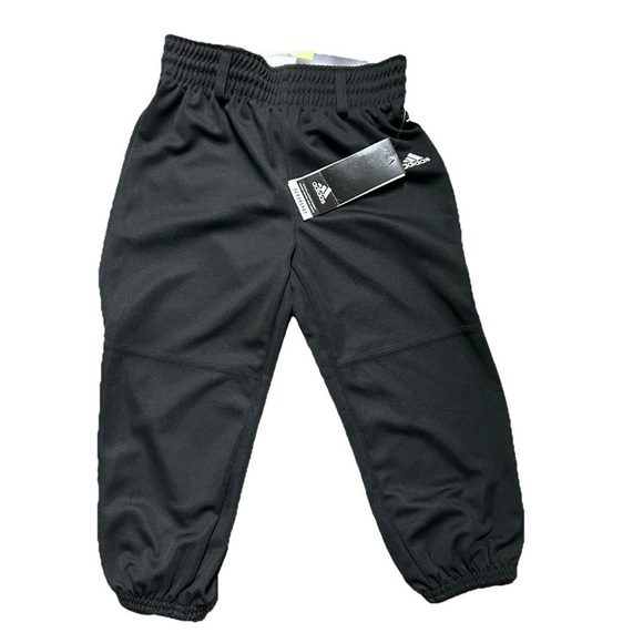 adidas Other - Youth Adidas Black Pull On Baseball Pants Elastic Bottom Size XS (4/5)